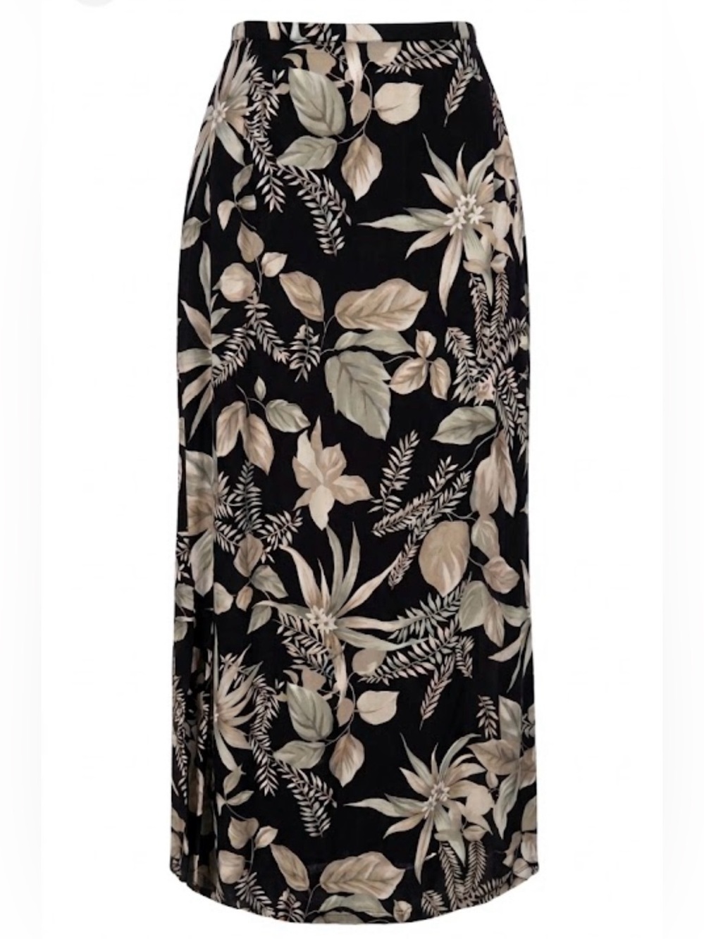 Vintage Kathie Lee Collection Floral Maxi Skirt Size 12 100% Rayon Tropical